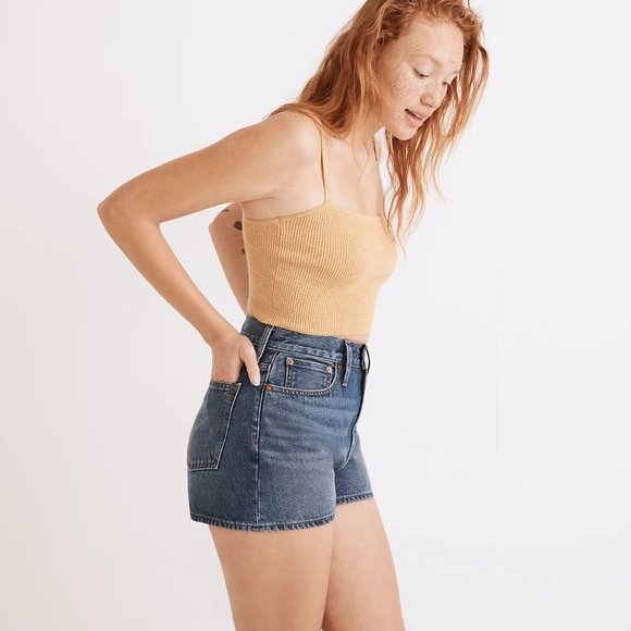 [NWT] Madewell Cropped Sweater Tank in Gold - Picture 3 of 4